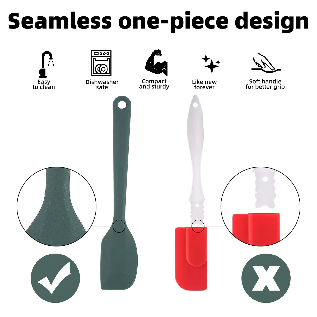 Silicone Baking Tool Set 6-pie - огляд і ціна Okonomiyaki Spatula