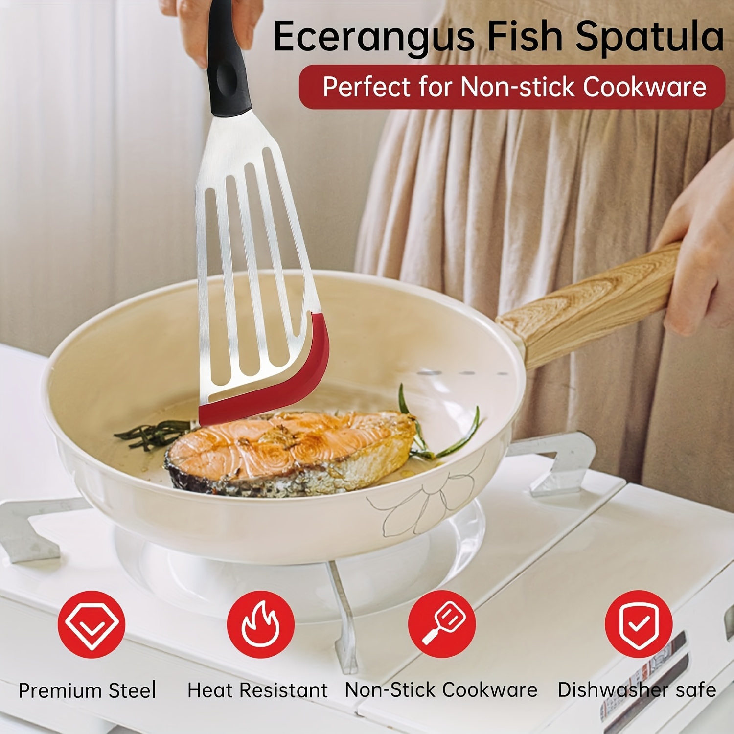 Stainless steel silicone spatu - огляд і ціна Okonomiyaki Spatula